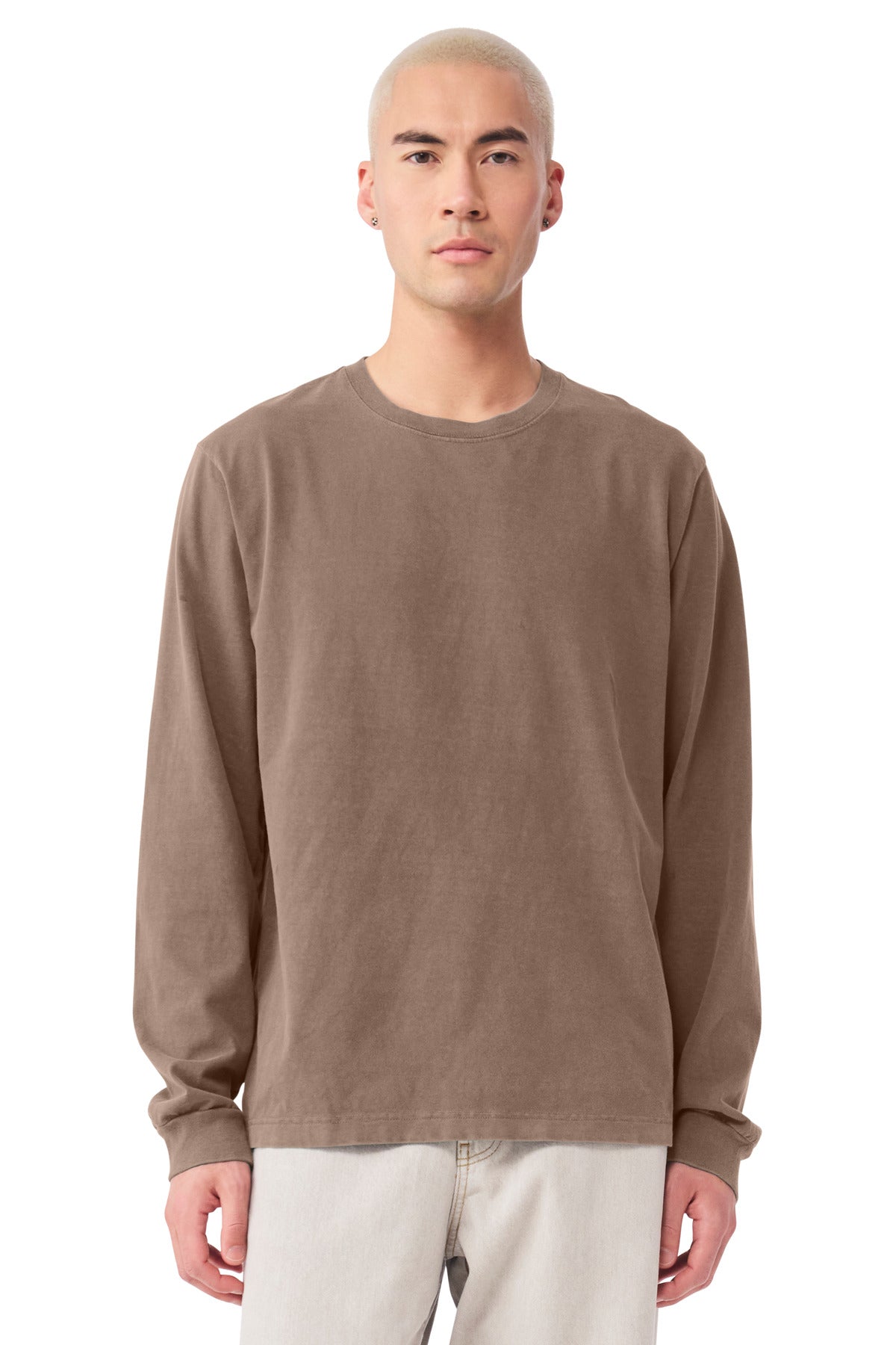 WshdCocoa BELLA+CANVAS Unisex Heavyweight Garment-Dyed Long Sleeve Tee BC4851GD