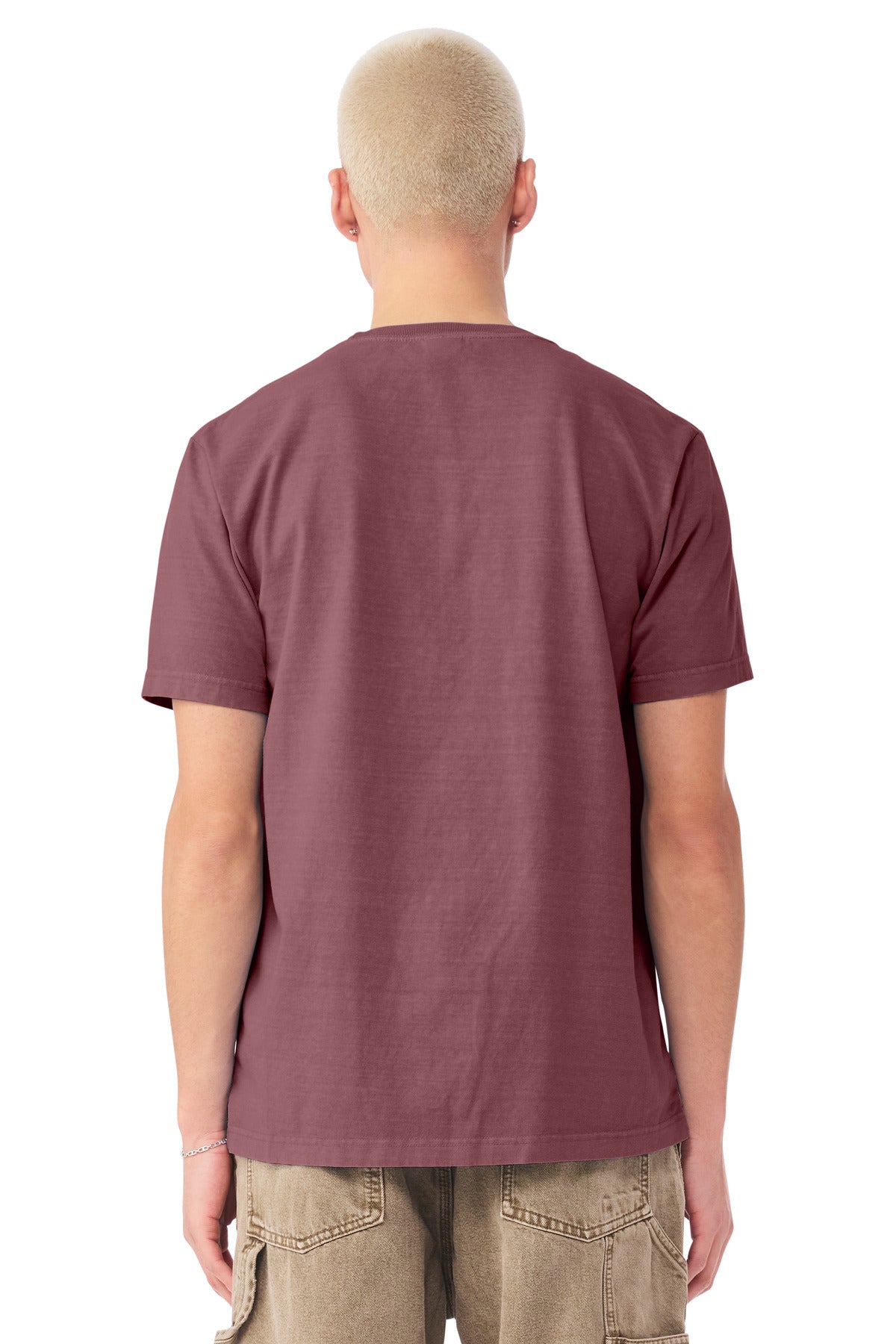 WshdMaroon BELLA+CANVAS Unisex Heavyweight Garment-Dyed Tee BC4810GD