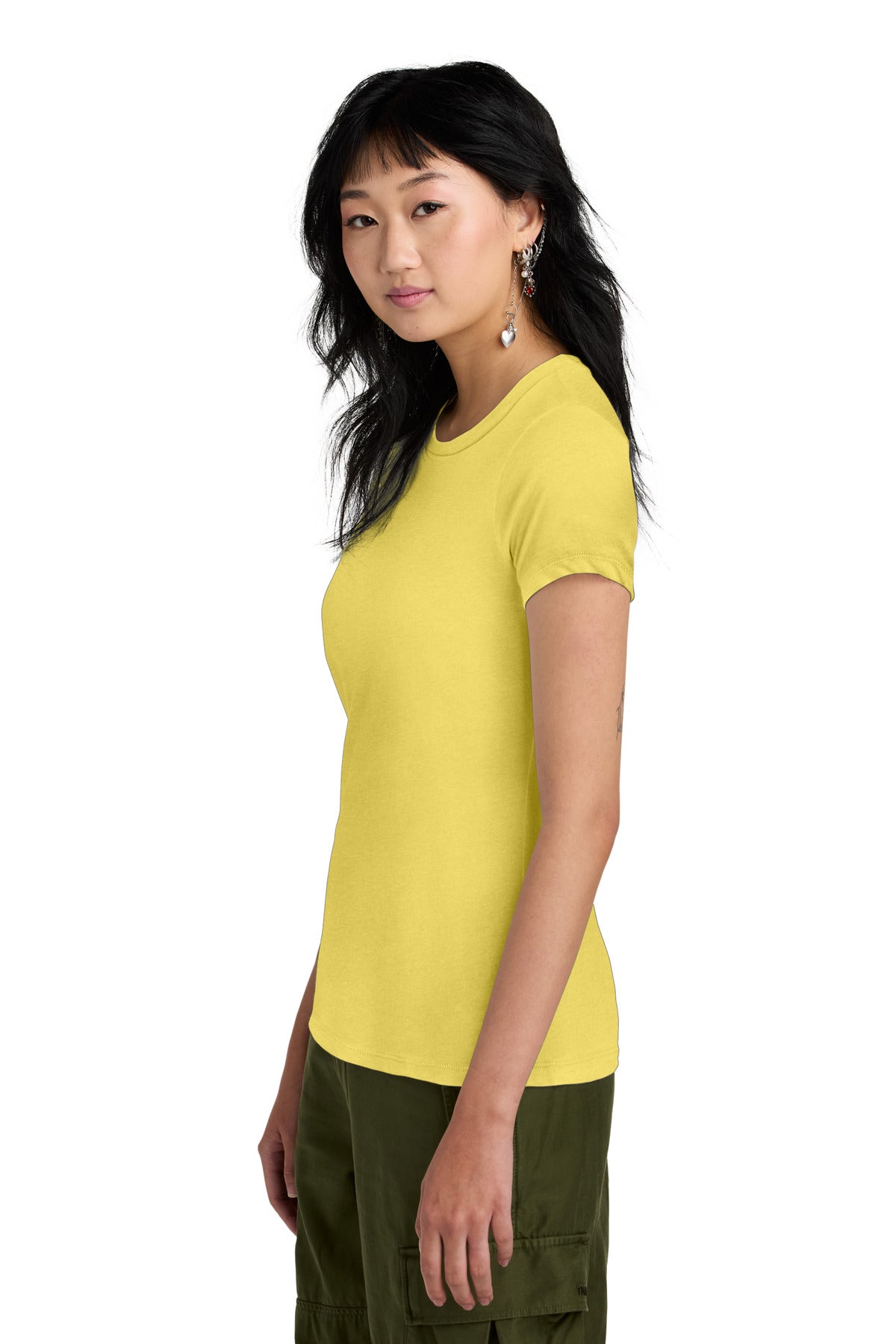 Yellow District Women's Perfect Weight Tee. DM104L