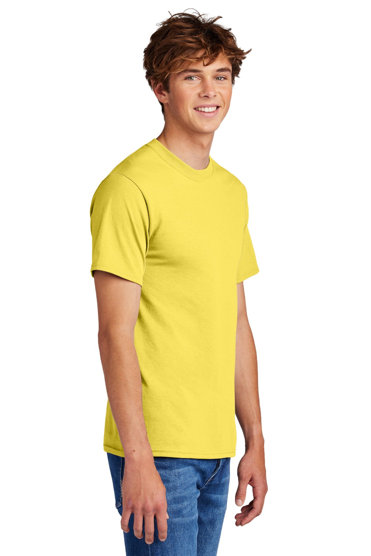 Yellow Port & Co Core Blend Tee. PC55