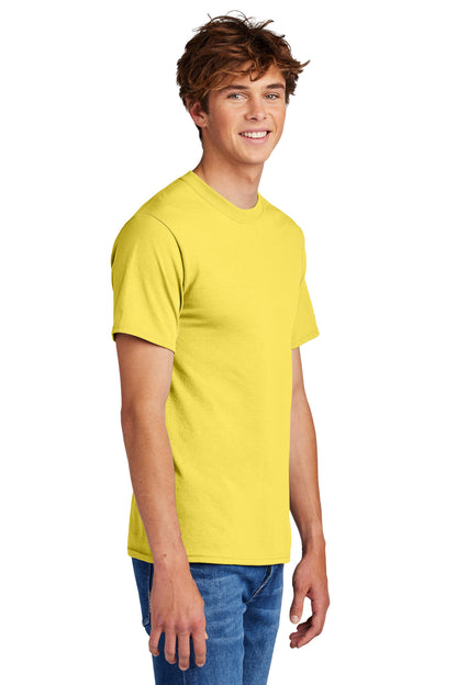 Yellow Port & Co Core Blend Tee. PC55