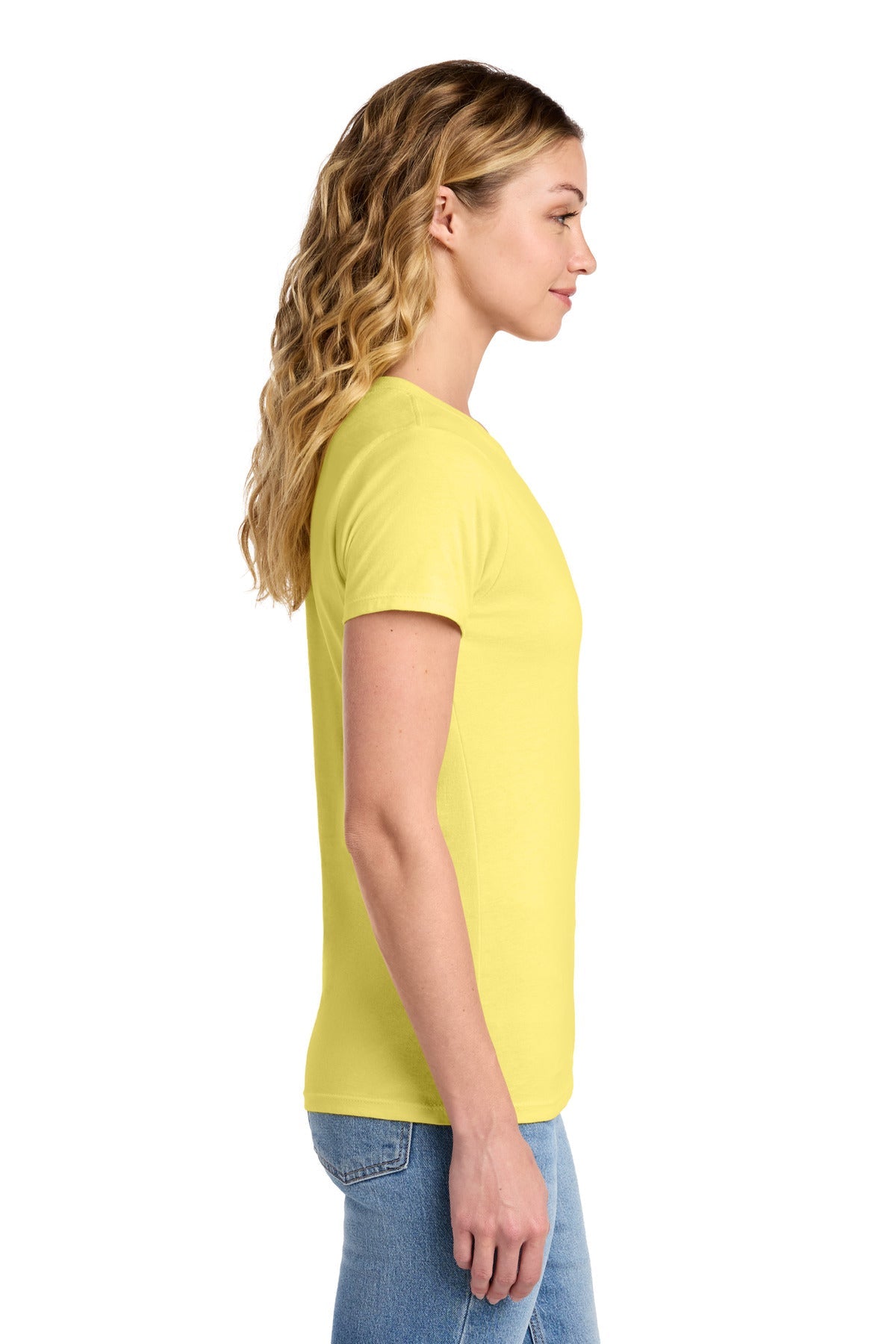 Yellow Port & Co Women's Fan Favorite Tee. LPC450