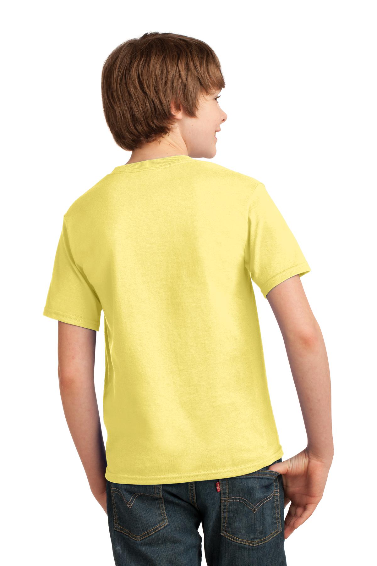Yellow Port & Co Youth Essential Tee. PC61Y