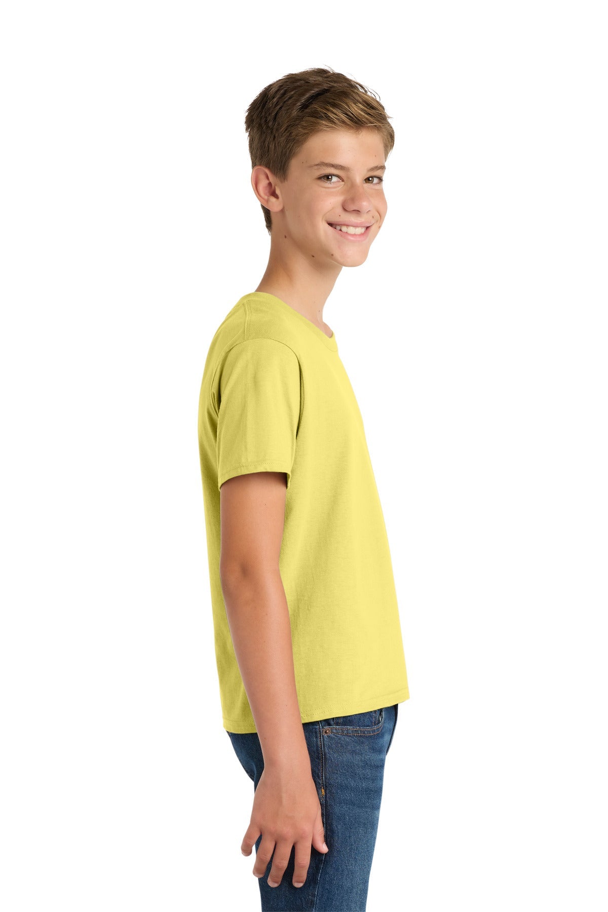 Yellow Port & Co Youth Fan Favorite Tee. PC450Y
