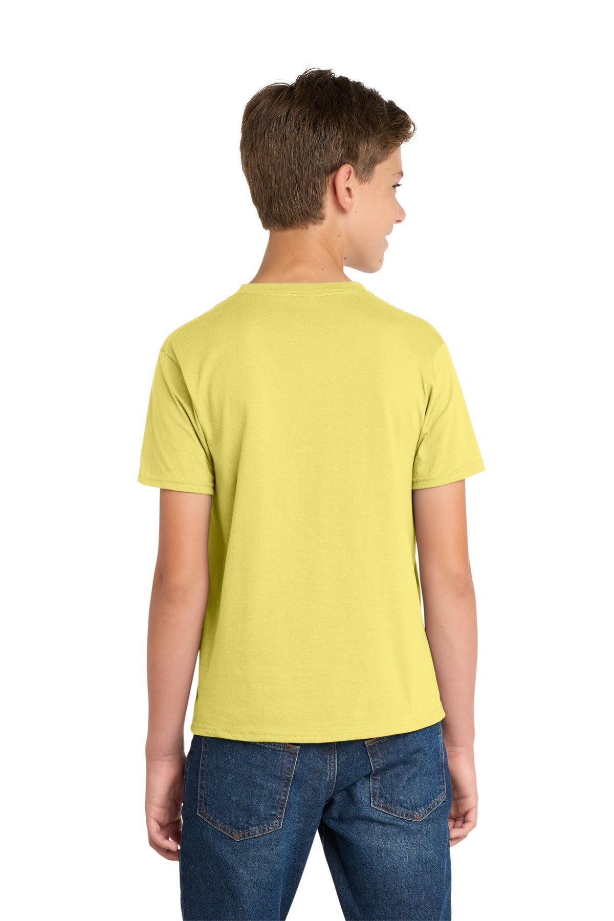 Yellow Port & Co Youth Fan Favorite Tee. PC450Y