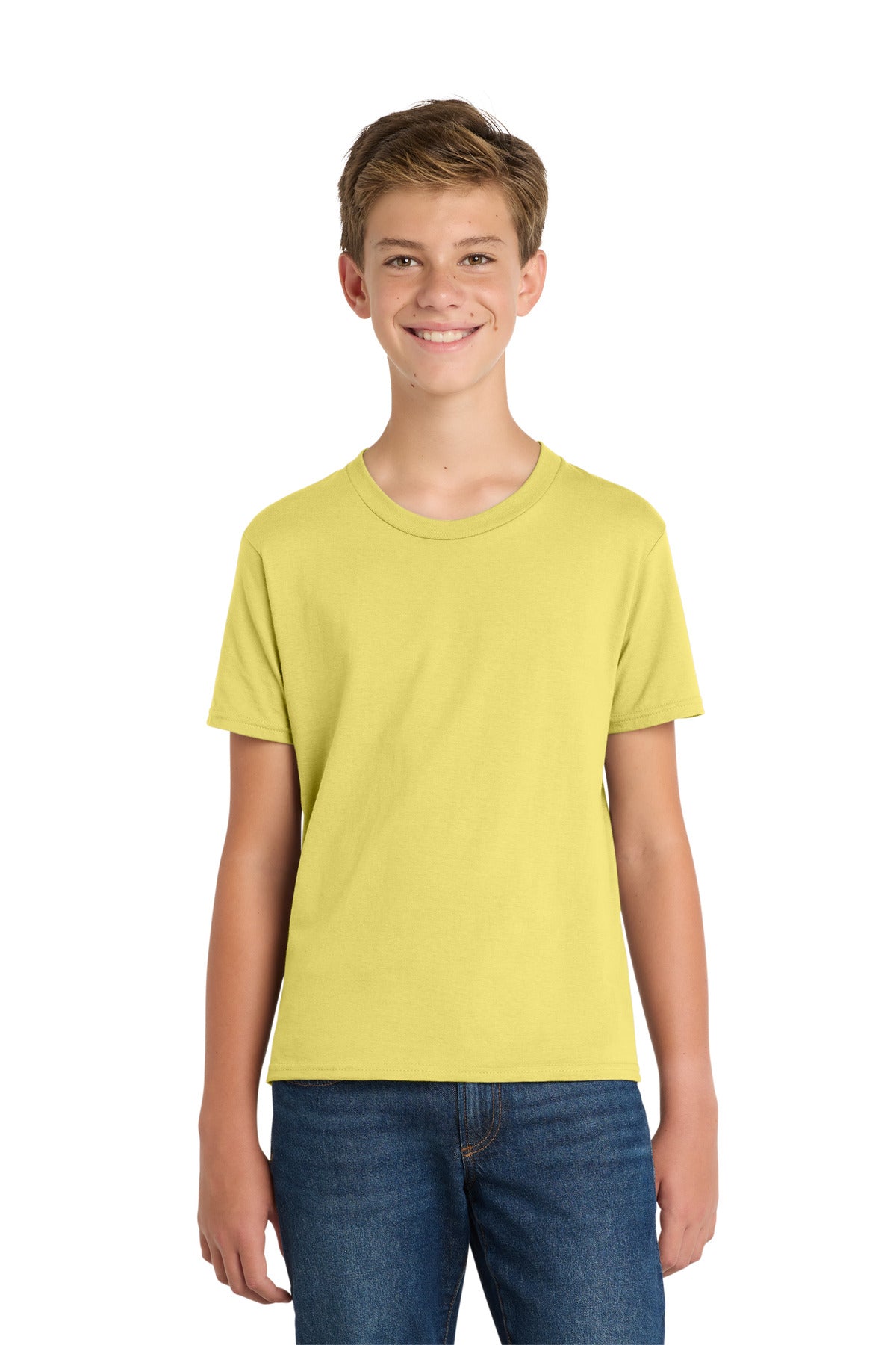 Yellow Port & Co Youth Fan Favorite Tee. PC450Y