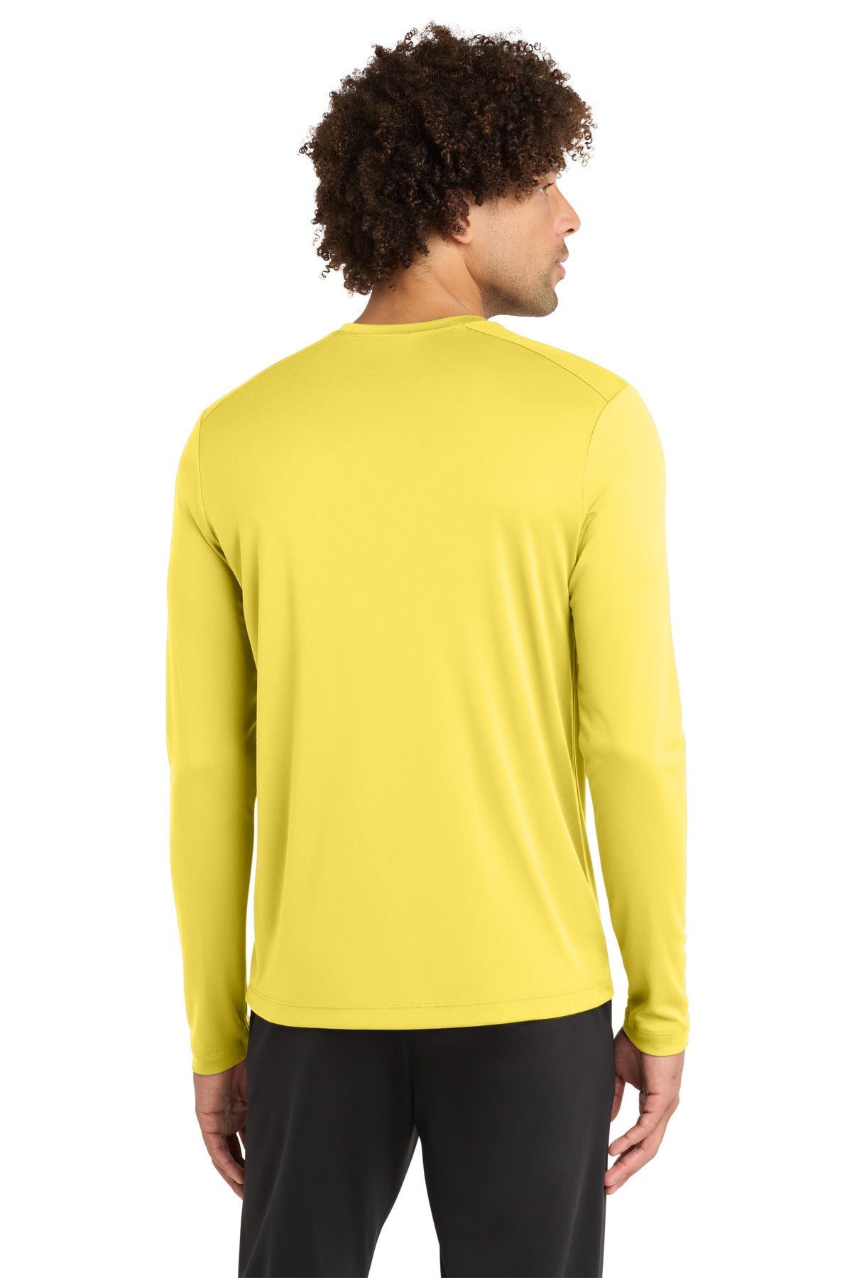 Yellow Sport-Tek Posi-UV Pro Long Sleeve Tee. ST420LS
