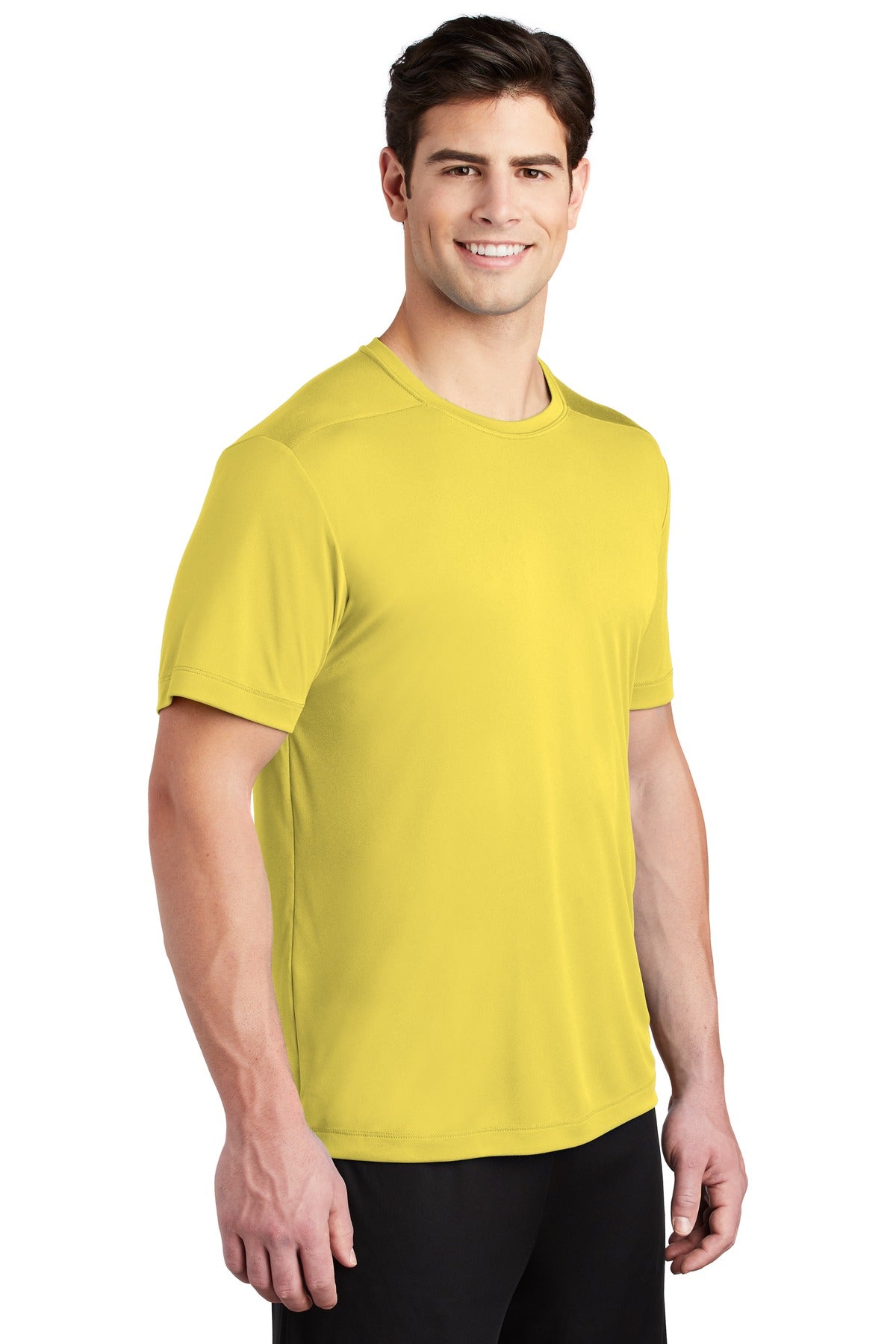 Yellow Sport-Tek Posi-UV Pro Tee. ST420