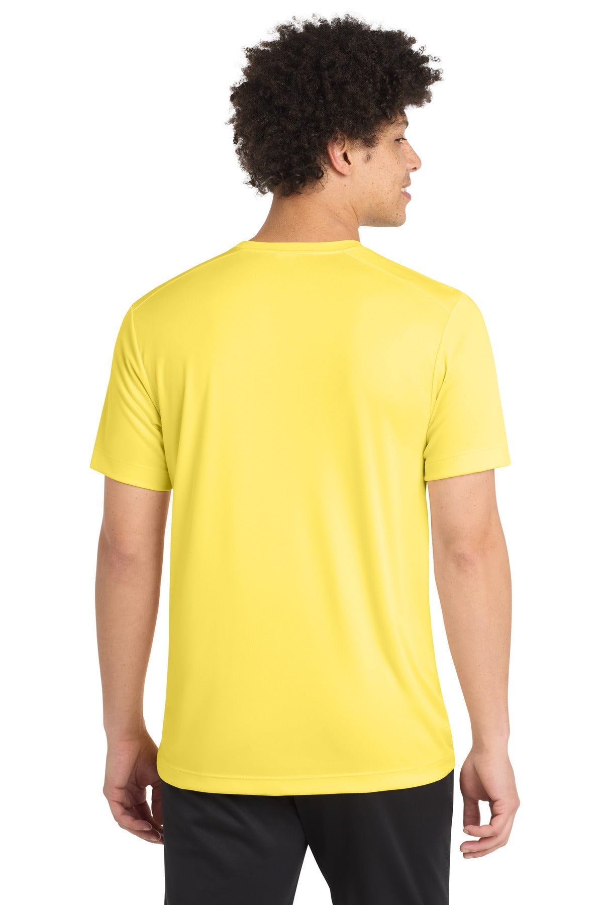 Yellow Sport-Tek Posi-UV Pro Tee. ST420