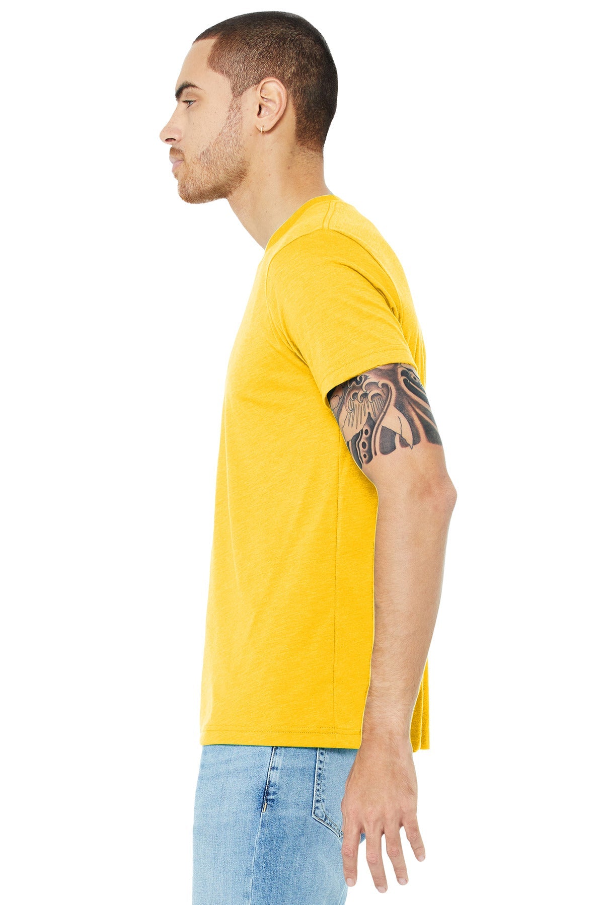 Yellw Gld TB BELLA+CANVAS Unisex Triblend Short Sleeve Tee. BC3413